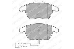 Колодки передние SKODA OCTAVIA (1Z), PASSAT (3C_, 36_) LP1837 для VW GOLF VI (5K1) 1.6 BiFuel 2009-2012, код двигателя CHGA, V см3 1595, кВт 75, л.с. 102, Бензин/автогаз (LPG), Delphi LP1837