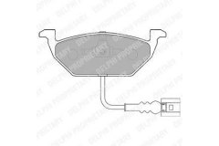 Колодки передние SKODA FABIA I-II, OCTAVIA (1Z), GOLF IV-VI, JETTA III LP1514 для VW GOLF VI (5K1) 1.6 TDI 2009-2012, код двигателя CAYC, V см3 1598, кВт 77, л.с. 105, Дизель, Delphi LP1514