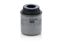 Фильтр масляный W712 для VW GOLF VI Кабриолет (517) 1.4 TSI 2011-, код двигателя CAXA, V см3 1390, кВт 90, л.с. 122, бензин, MANN-FILTER W71294